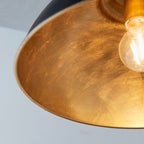 Colman Black & Gold Leaf Pendant Light