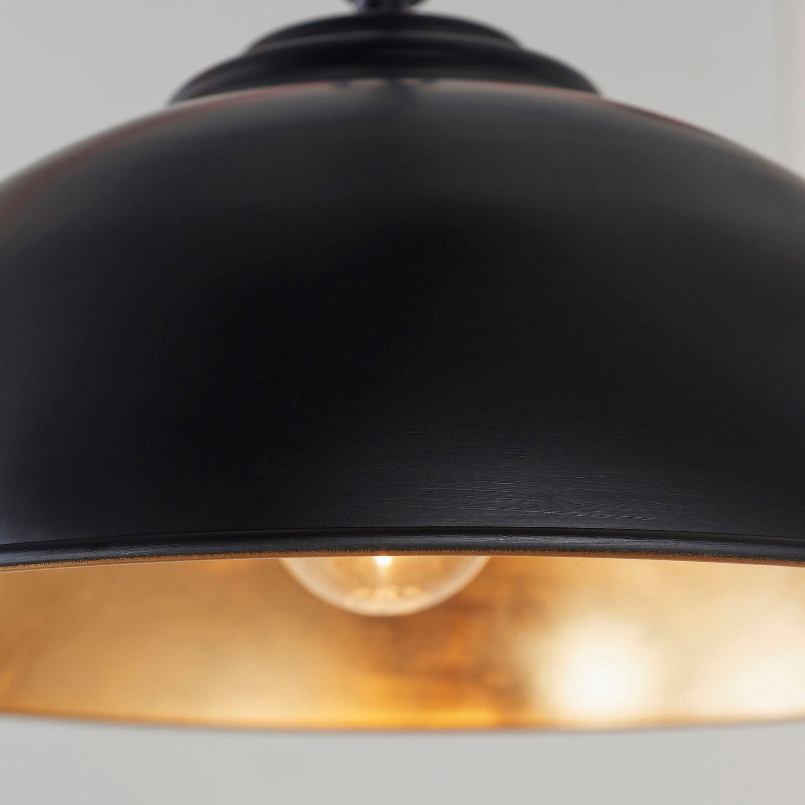 Colman Black & Gold Leaf Pendant Light