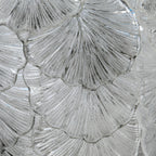 Courtney 10 Light Pendant Textured Glass and Antique Brass