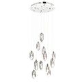 Crystal 12 Light Cluster Pendant Polished Chrome & Crystal
