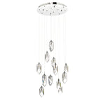 Crystal 12 Light Cluster Pendant Polished Chrome & Crystal