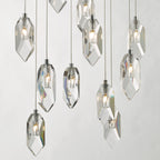 Crystal 12 Light Cluster Pendant Polished Chrome & Crystal