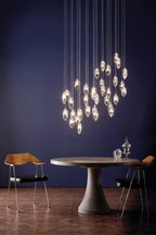 Crystal 12 Light Cluster Pendant Polished Chrome & Crystal