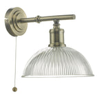 Dara Wall Light Antique Brass & Glass