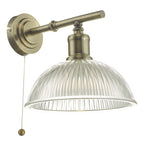 Dara Wall Light Antique Brass & Glass