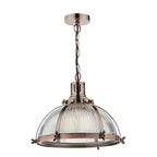 Debut 1 Light Pendant Brushed Antique Copper