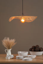 Deja Easy Fit Pendant Natural Rattan