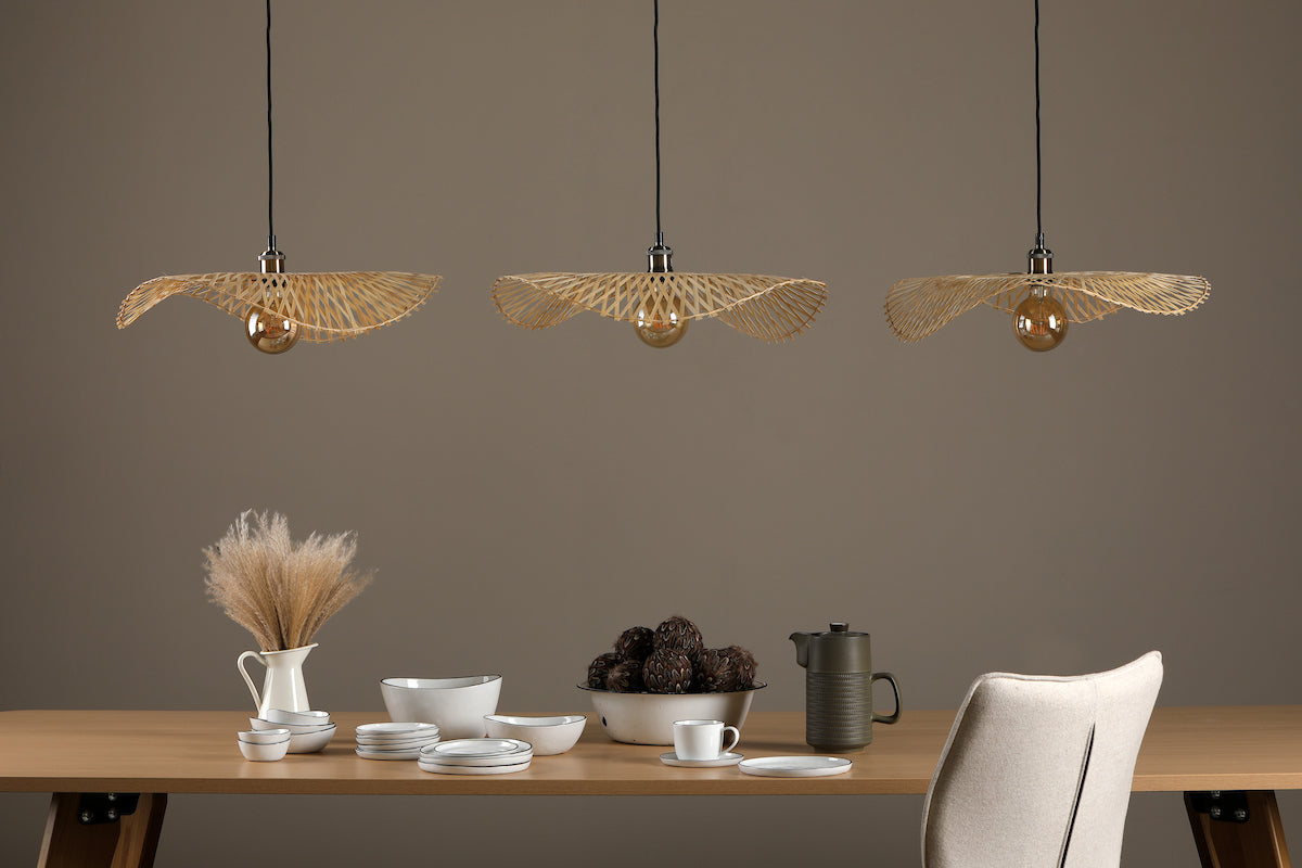 Deja Easy Fit Pendant Natural Rattan