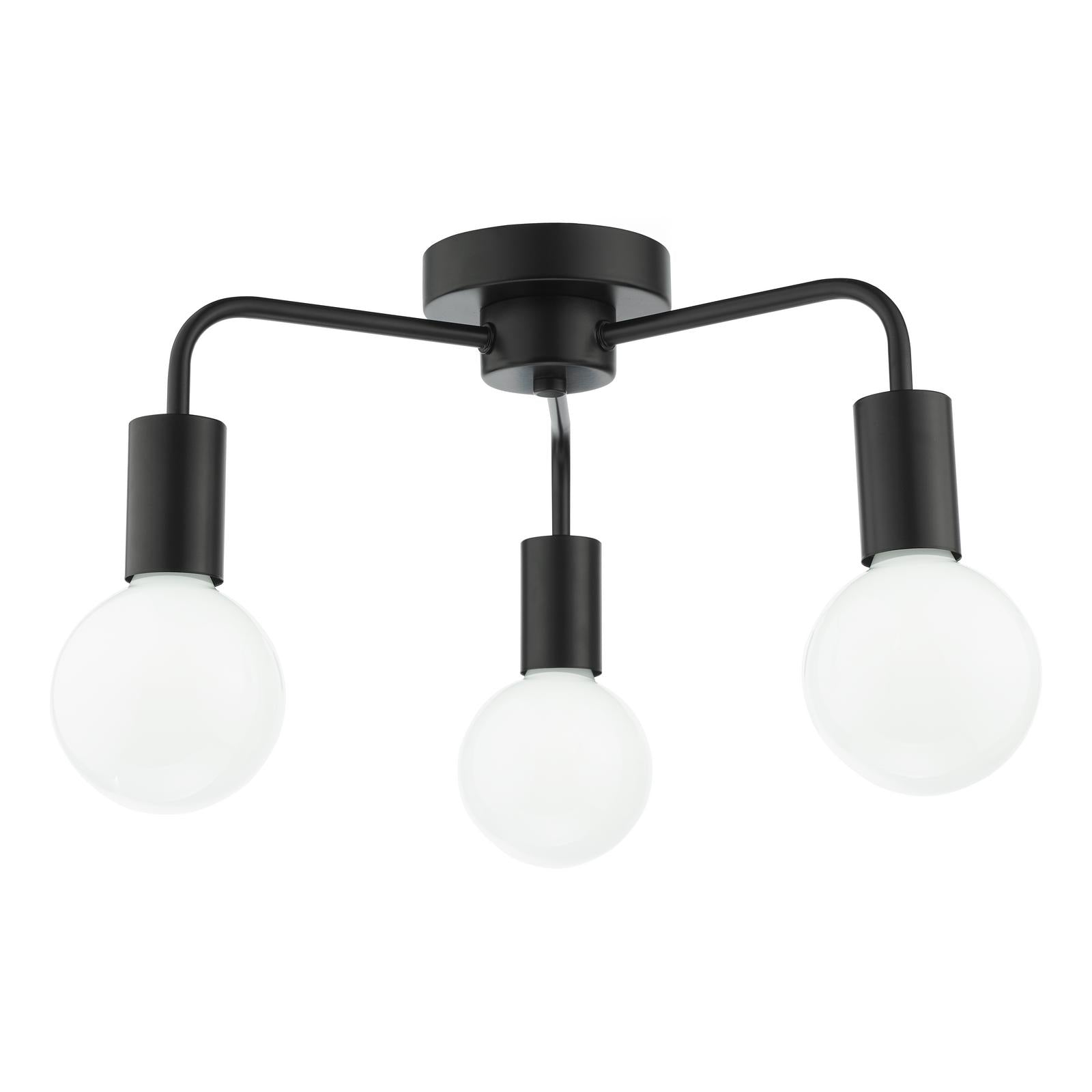 Dena 3 Light Flush Matt Black