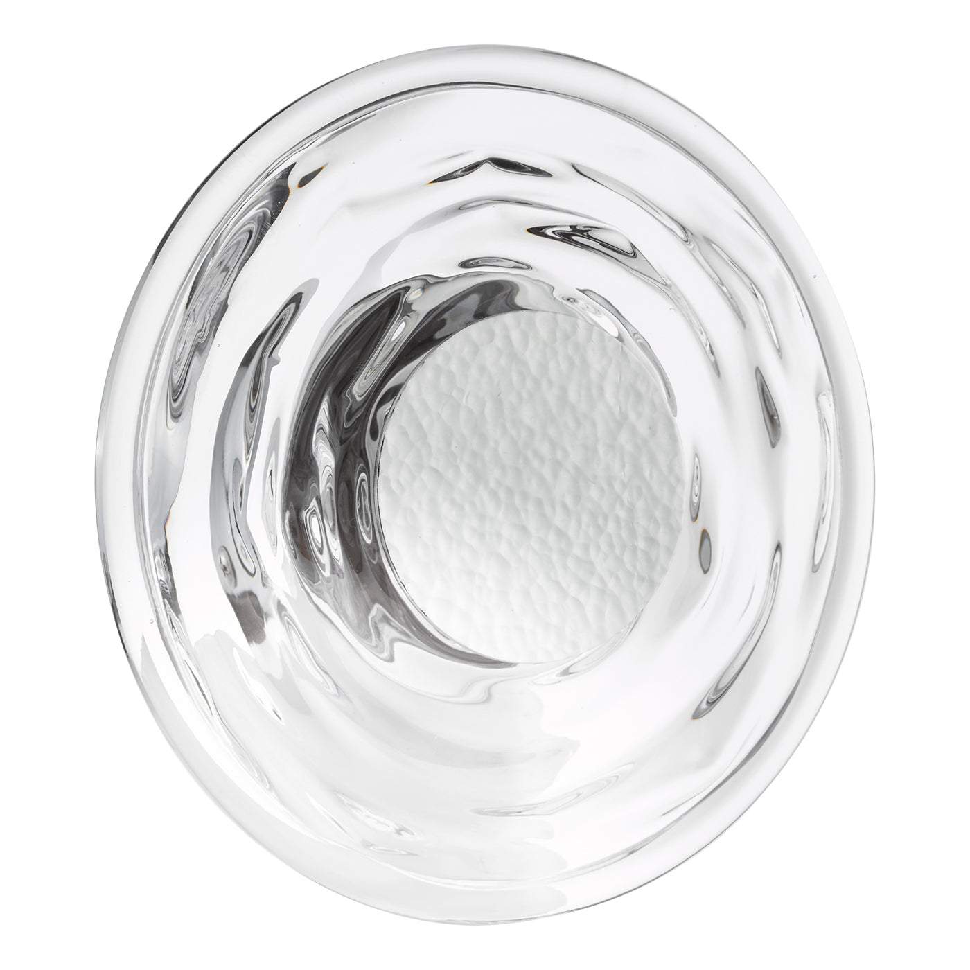 Dewey Wall Light Textured Glass and Polished Chrome LED