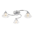Dilys 3 Light Semi-Flush Polished Chrome