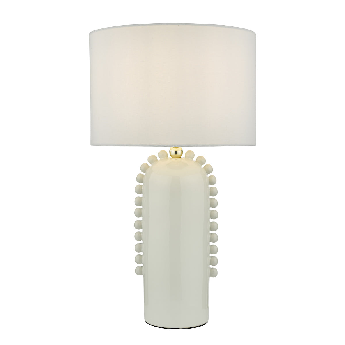 Dolce Table Lamps White Ceramic With Shade