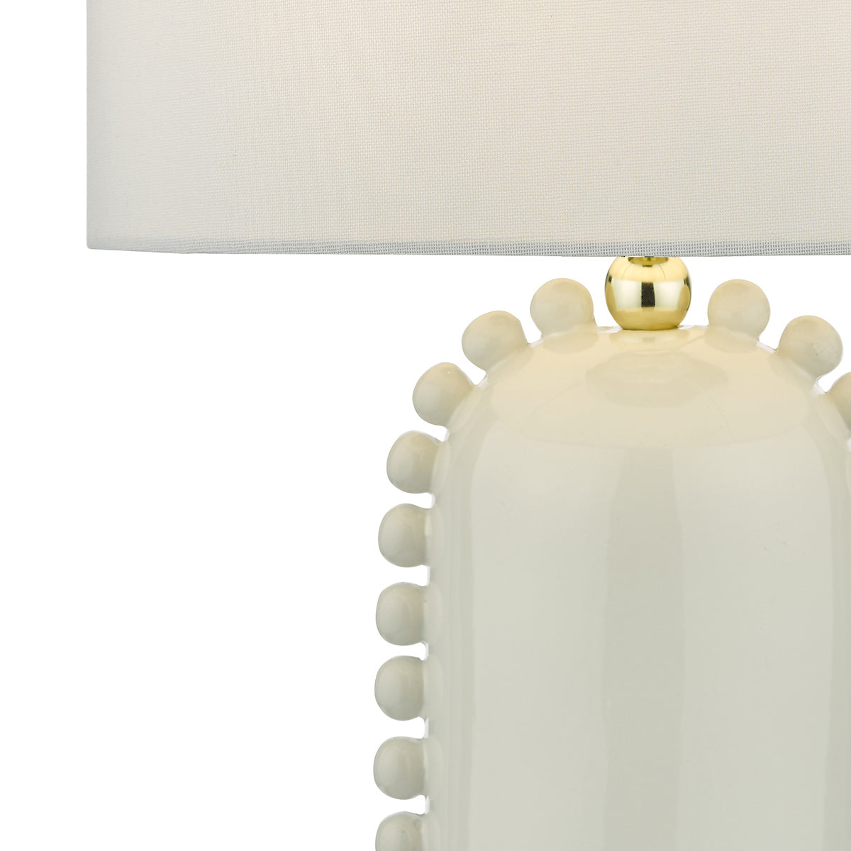 Dolce Table Lamps White Ceramic With Shade
