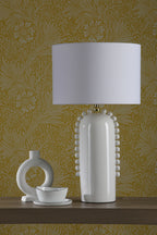 Dolce Table Lamps White Ceramic With Shade