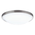 Dover Bathroom Flush Satin Chrome White Acrylic IP44