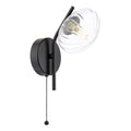 Ede Wall Light Matt Black and Glass