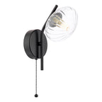 Ede Wall Light Matt Black and Glass