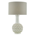 Edlyn Table Lamp White Reactive Glaze With Shade