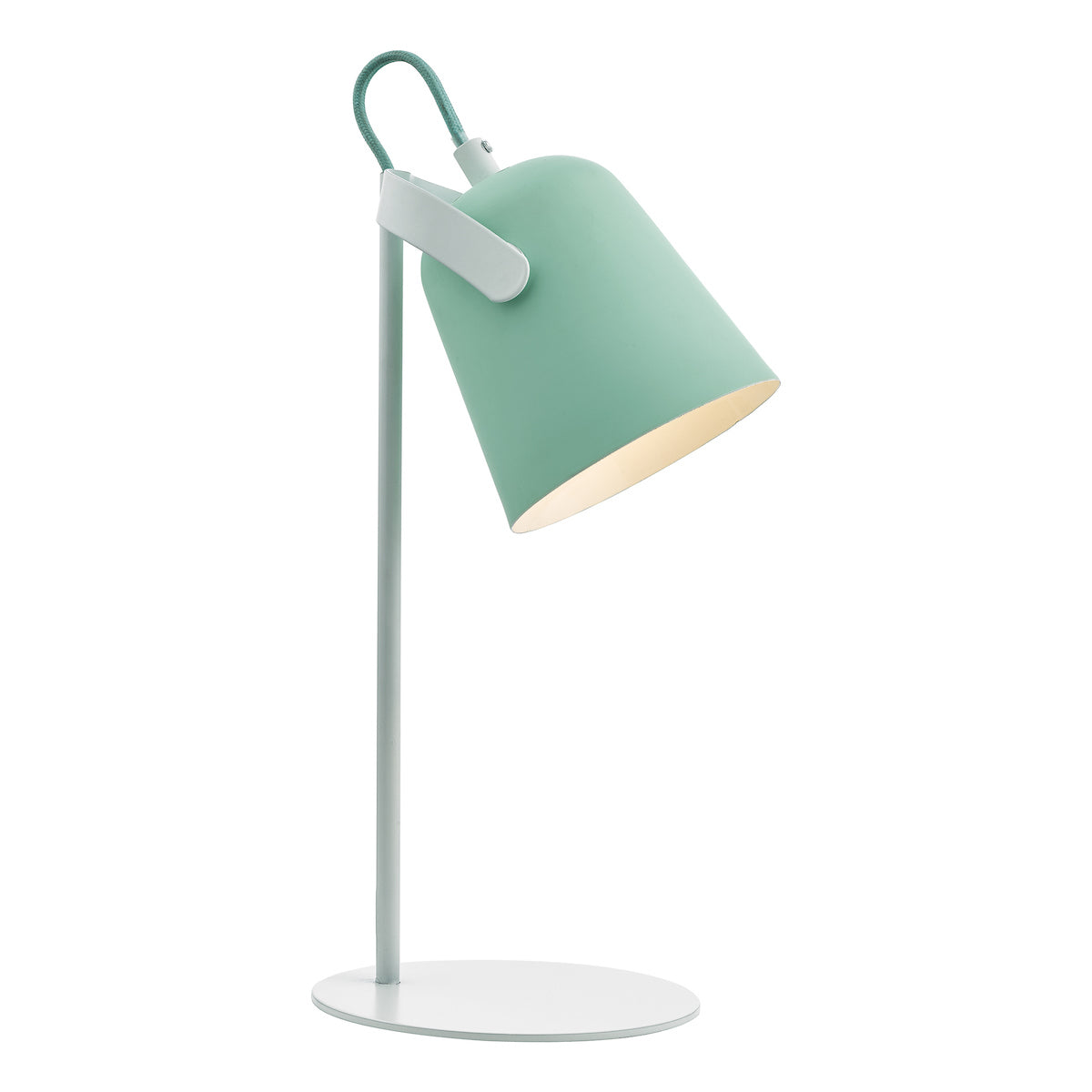 Effie Table Lamp Pale Green and White