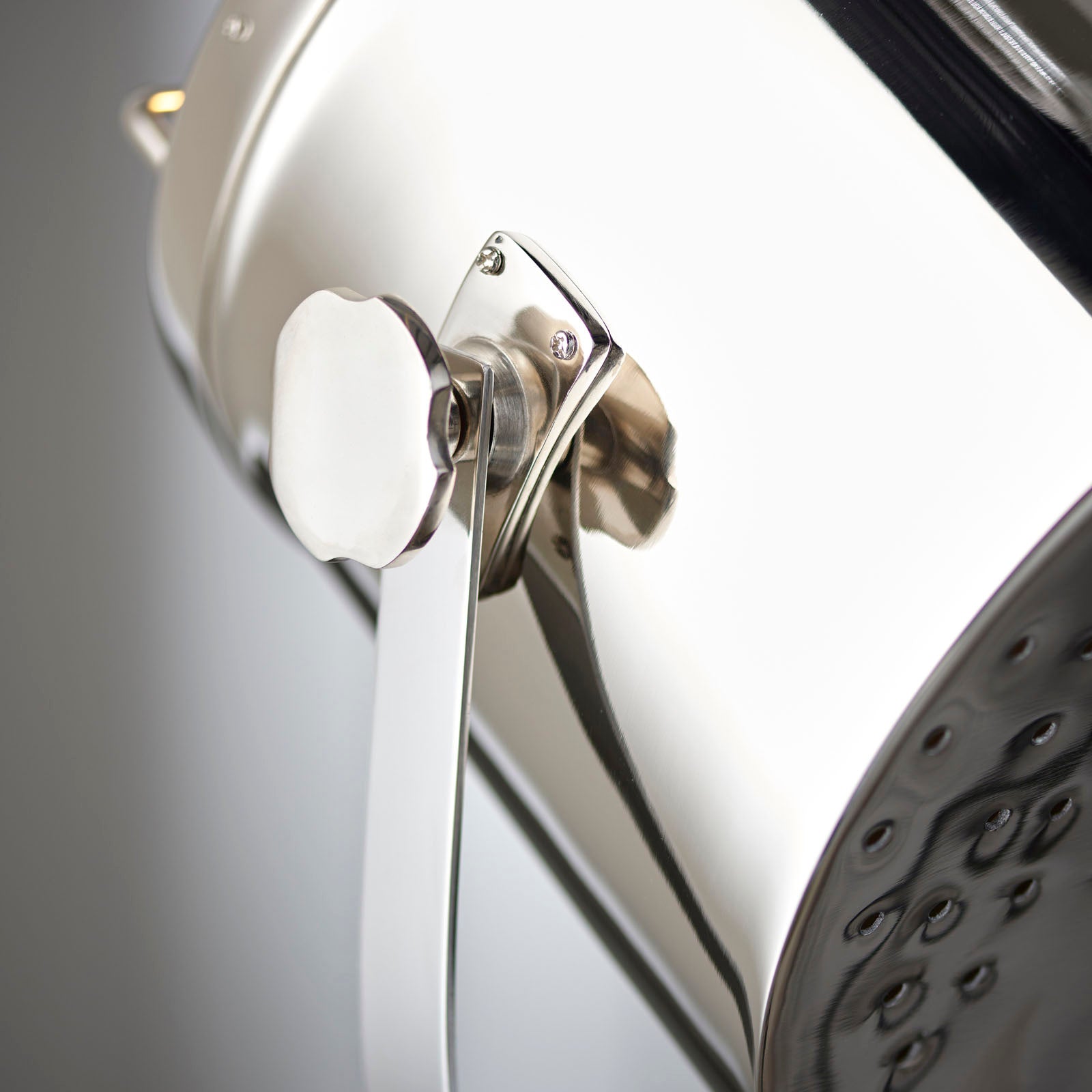 Nautical Tripod Floor Lamp - Wood & Steel with Nickel & Black Finish