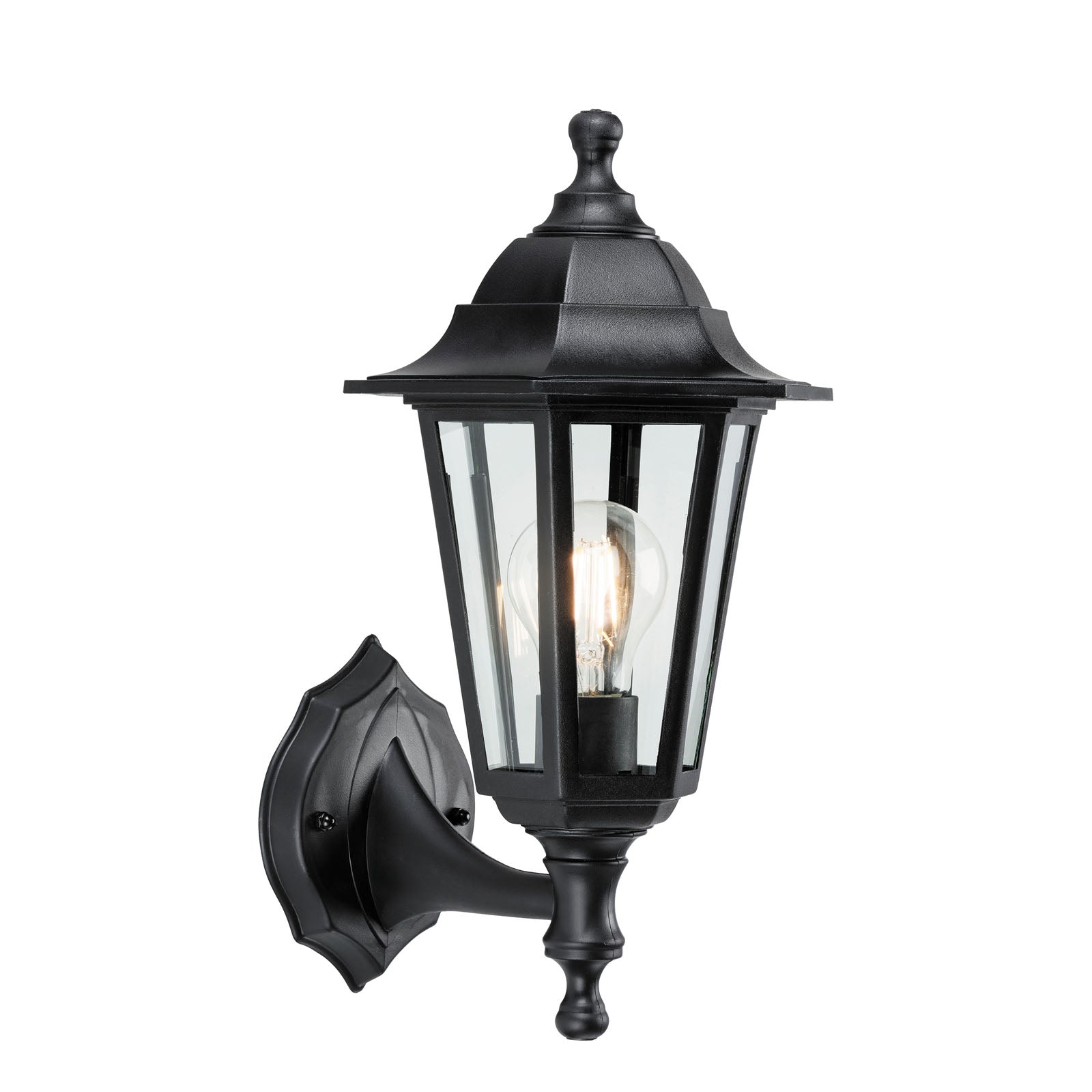 Bayswater 1-Light Outdoor Wall Sconce: Black (IP44 Rated)