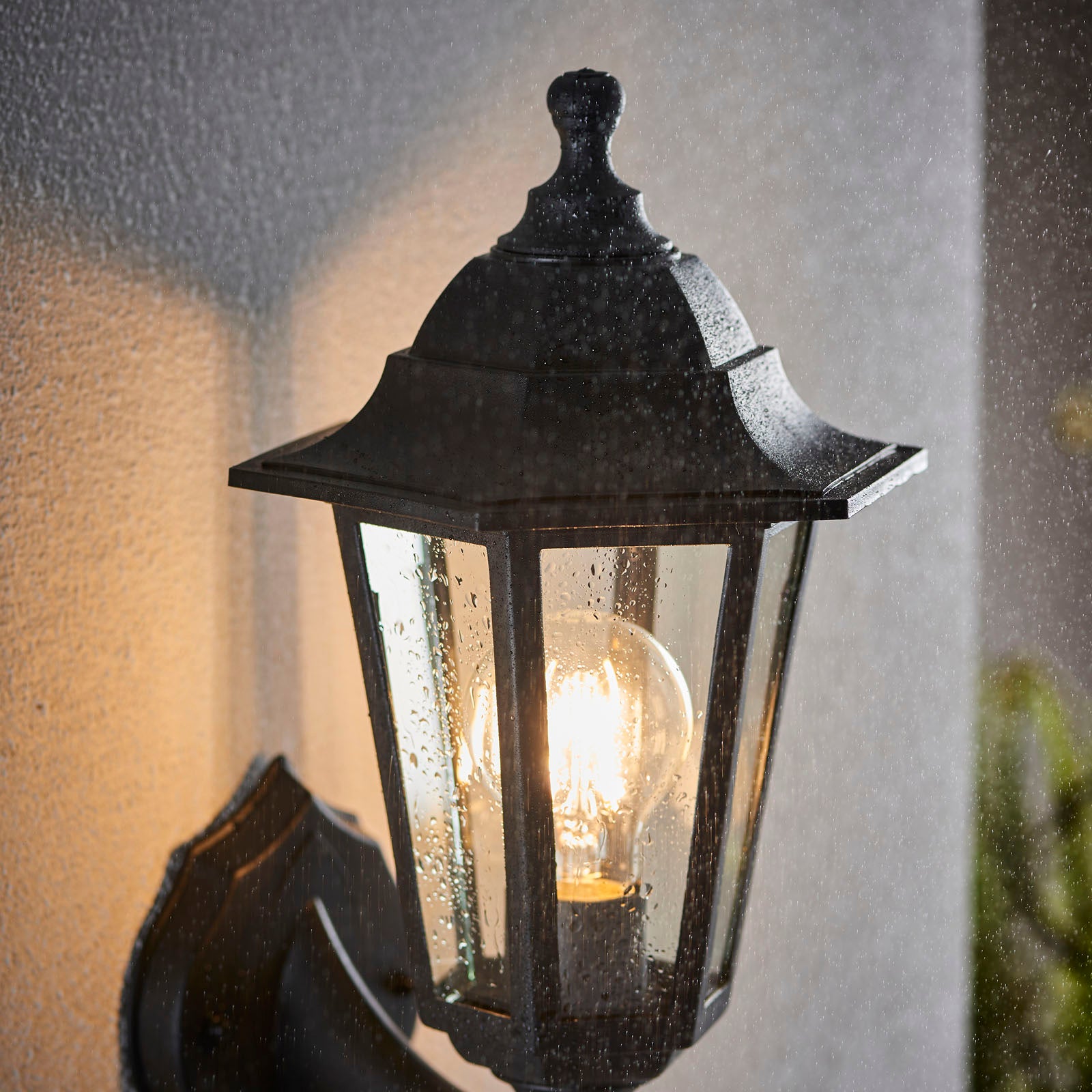 Bayswater 1-Light Outdoor Wall Sconce: Black (IP44 Rated)