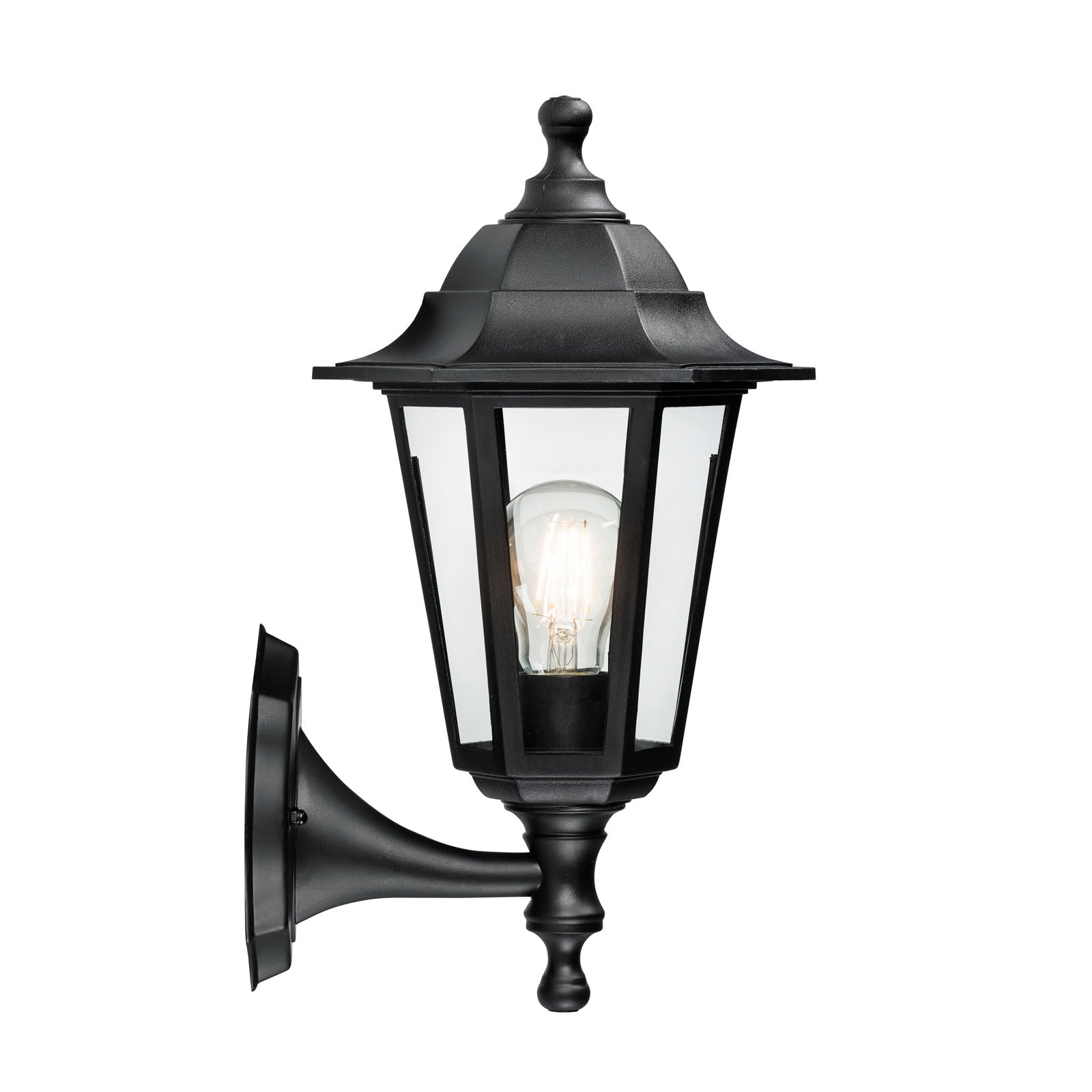 Bayswater 1-Light Outdoor Wall Sconce: Black (IP44 Rated)