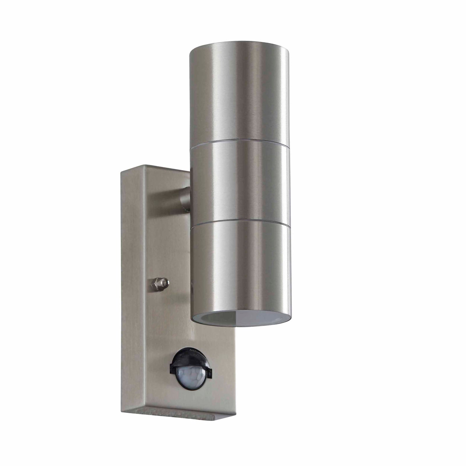 Canon 2-Light Modern Outdoor Wall Light with Up & Down Lighting & PIR Sensor