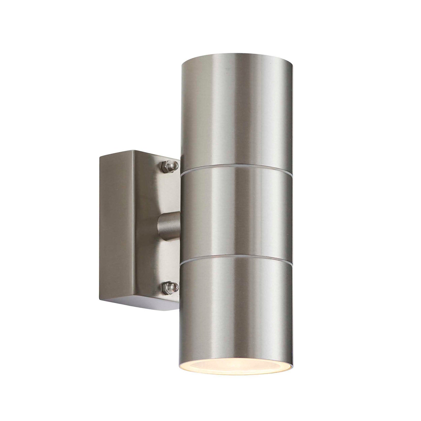 Canon 2-Light Modern Stainless Steel Outdoor Wall Light for Up & Down Lighting
