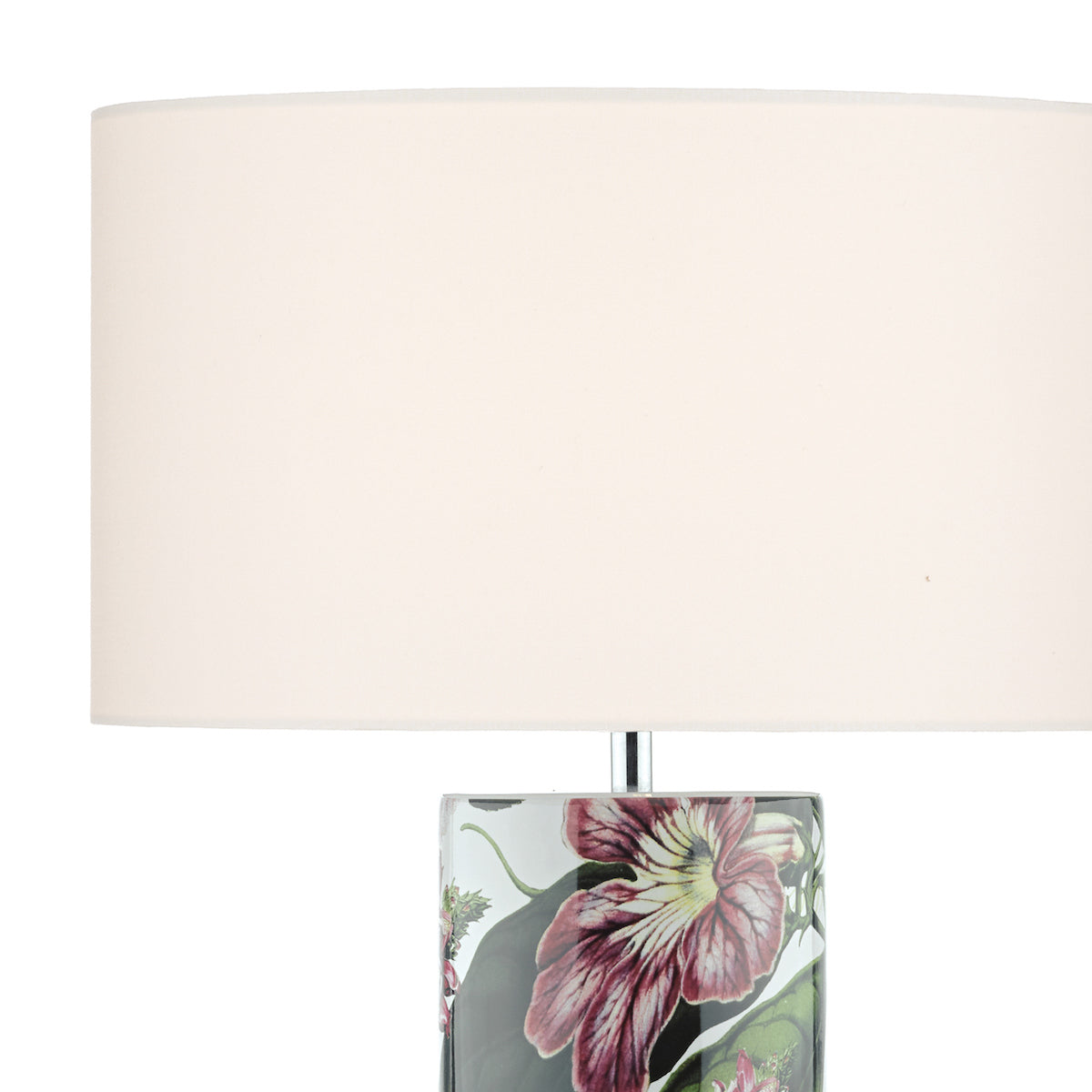 Elana Floor Lamps Tropical Print Ceramic Base Only