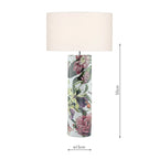 Elana Floor Lamps Tropical Print Ceramic Base Only