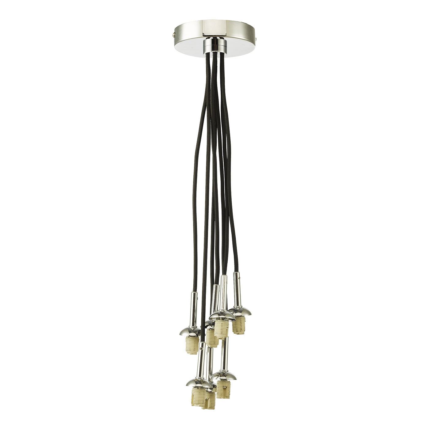 Elpis 7 Light Cluster Pendant Polished Chrome Frame Only