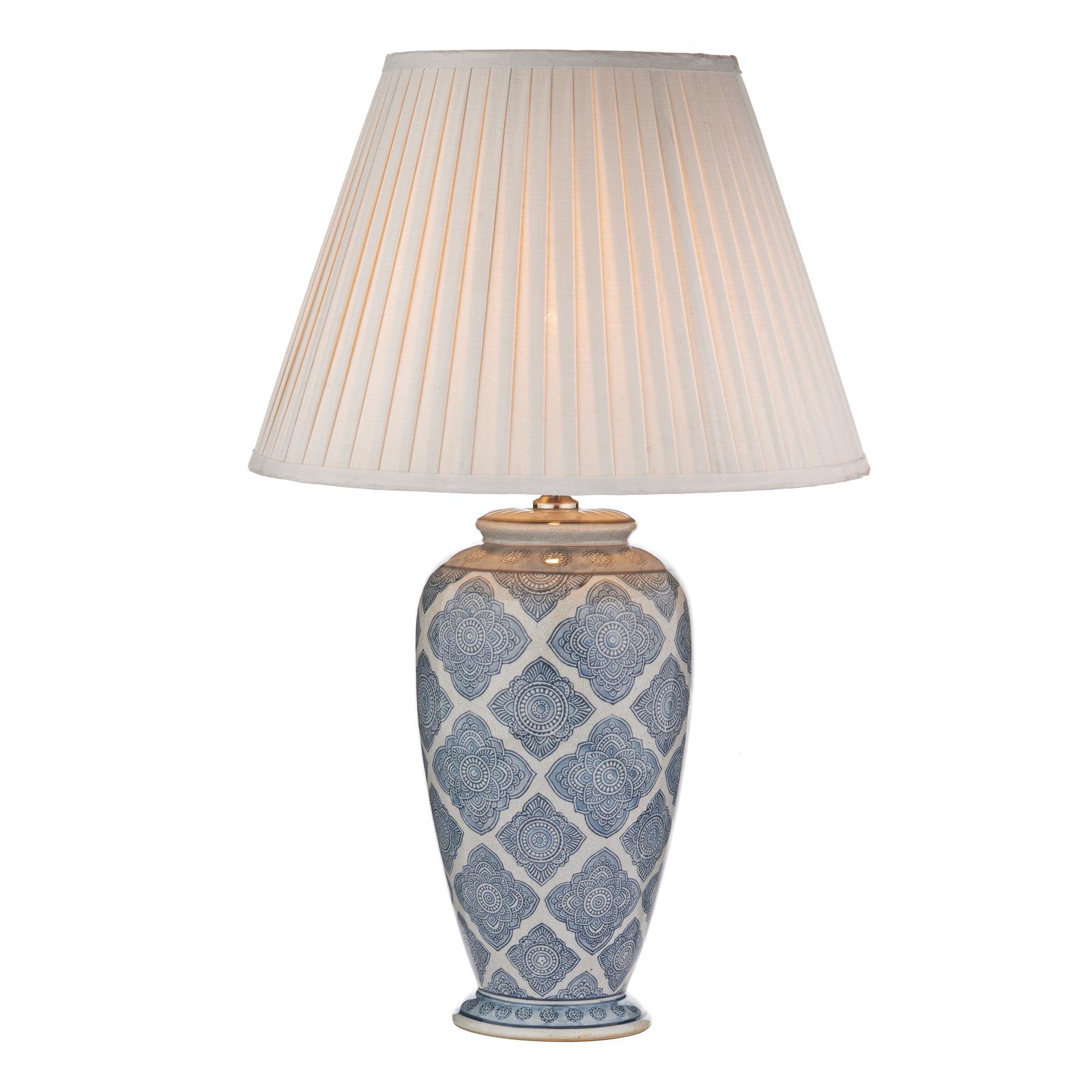 Ely Table Lamps Blue/White Base Only