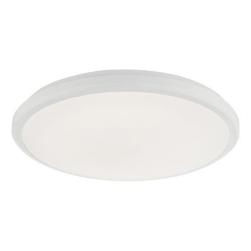 White flush mount ceiling light for low ceiling spaces