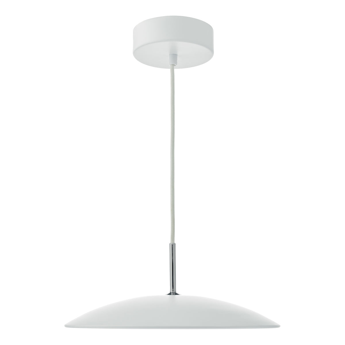 Enoch Pendant White Stainless Steel LED