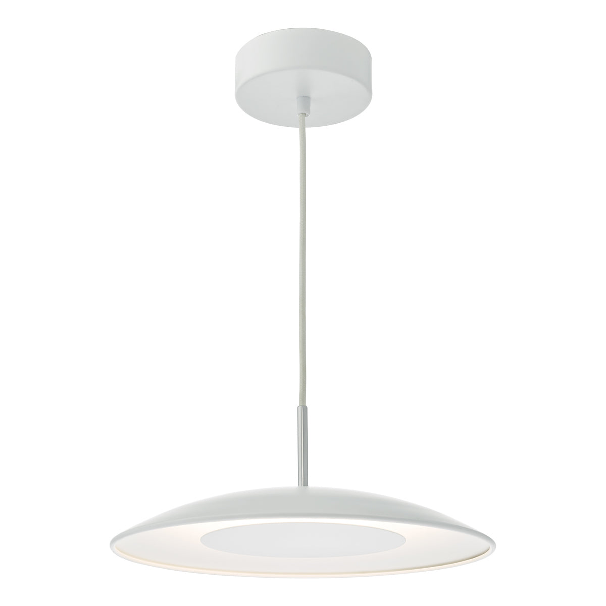 Enoch Pendant White Stainless Steel LED