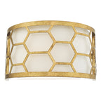 Epstein 1 Light Wall Light Gold & Ivory
