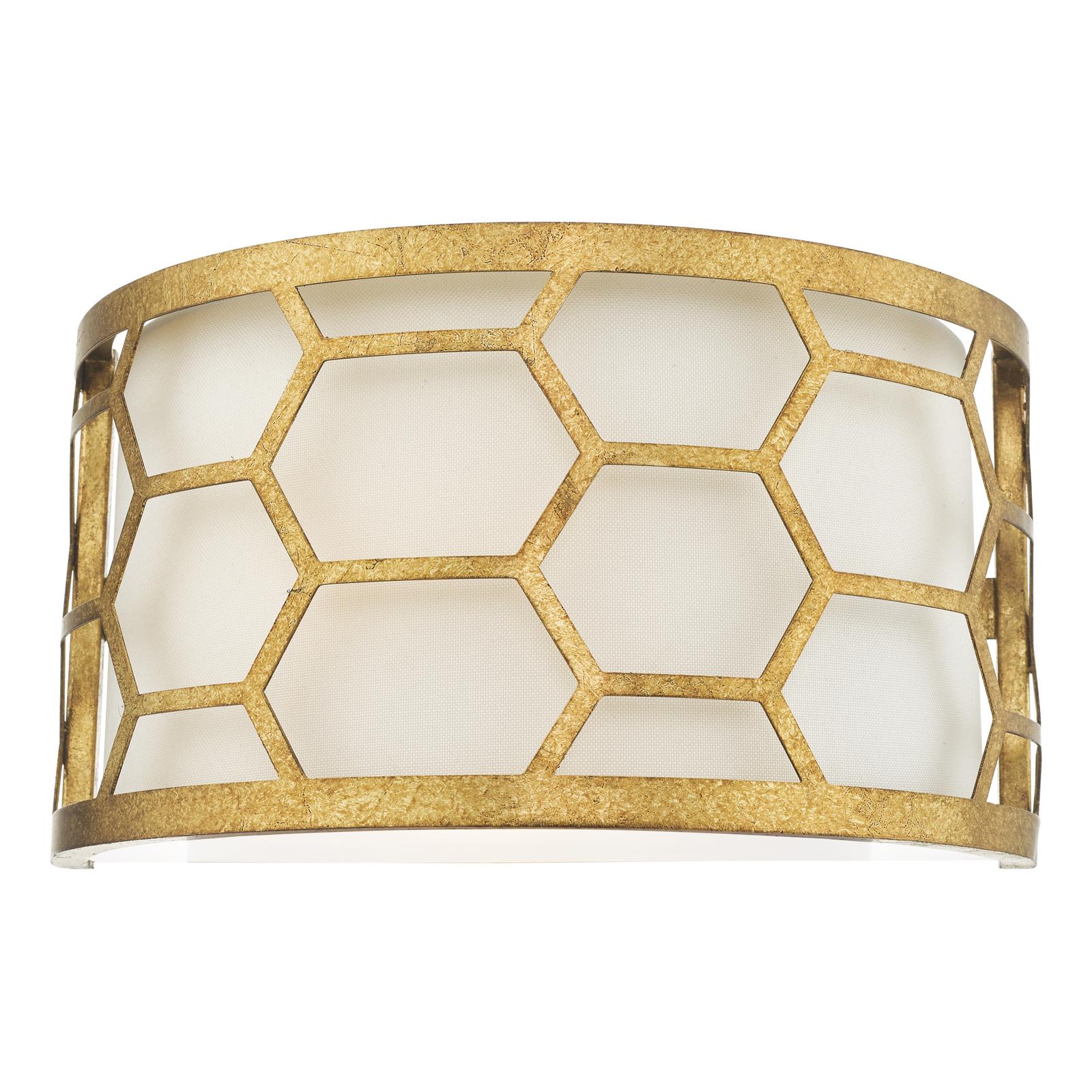 Epstein 1 Light Wall Light Gold & Ivory