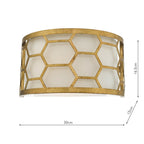 Epstein 1 Light Wall Light Gold & Ivory