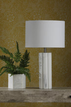Erebus Floor Lamps Marble Effect With Shade