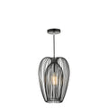 Ero 1 Light Single Pendant Black And Chrome