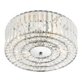 Errol Crystal Semi Flush Fitting Polished Chrome