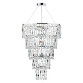 Escala 6 Light Round Crystal Pendant