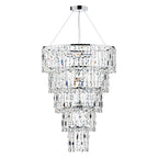 Escala 6 Light Round Crystal Pendant