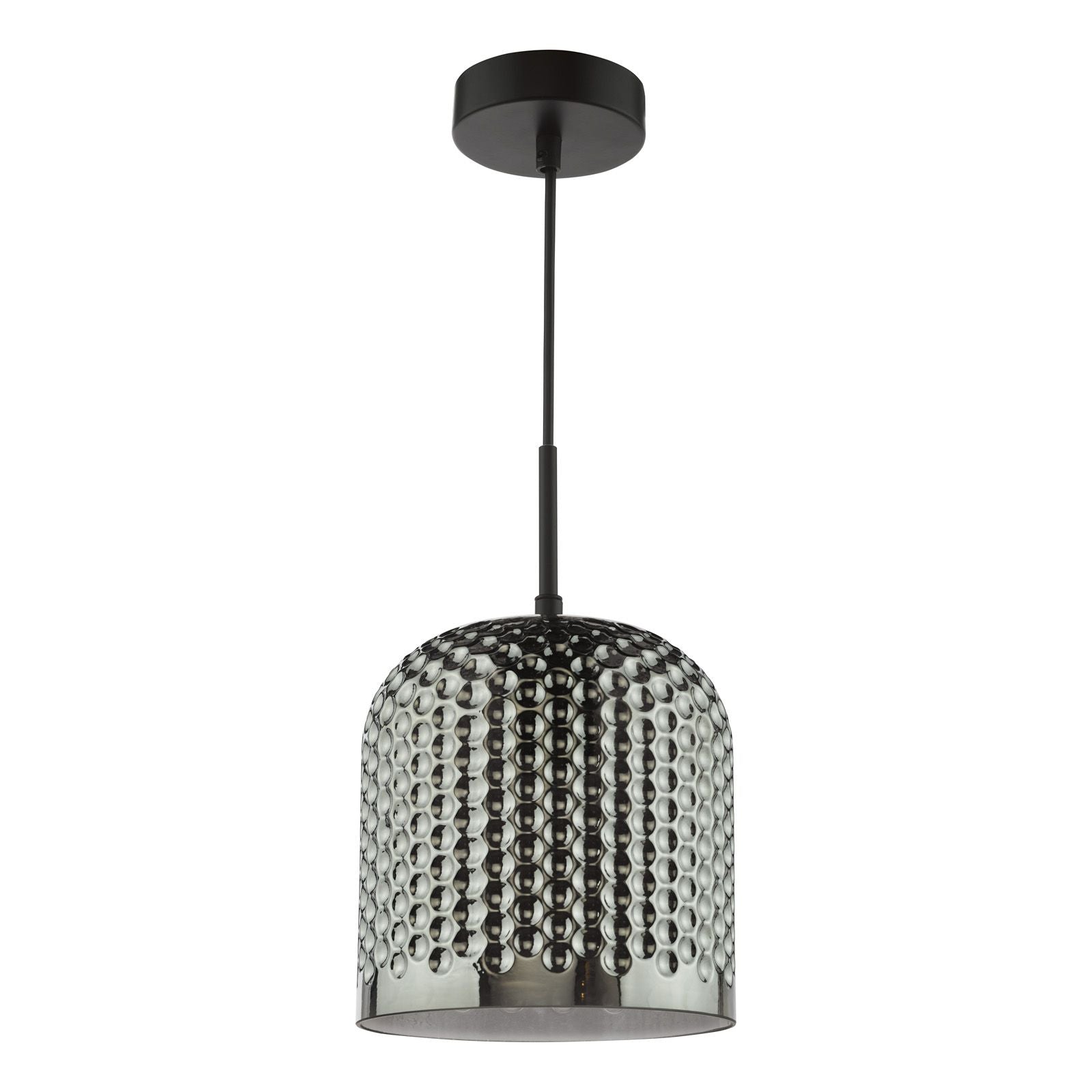Esila Pendant Matt Black and Smoked Glass