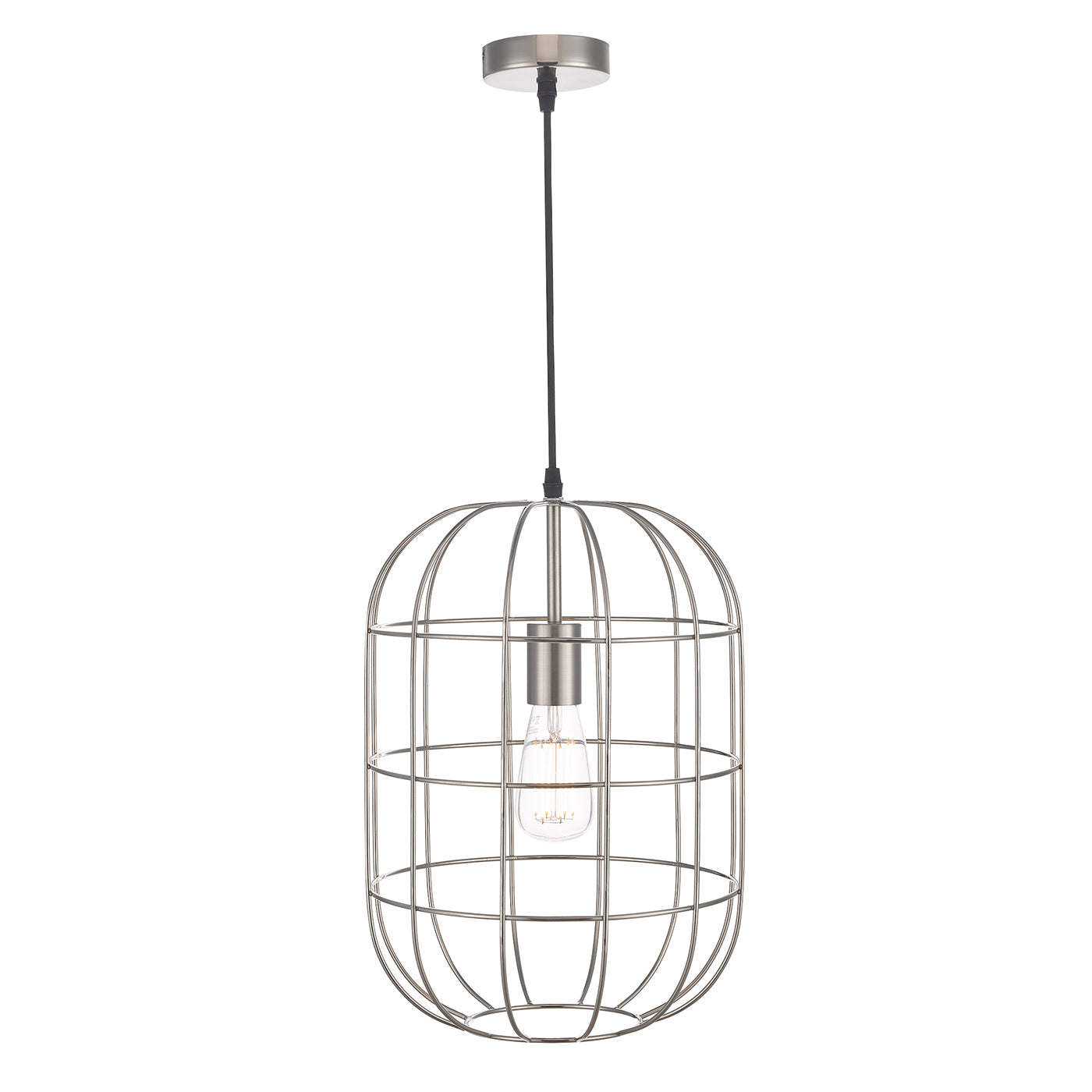 Eudora 1 Light Pendant Satin Nickel