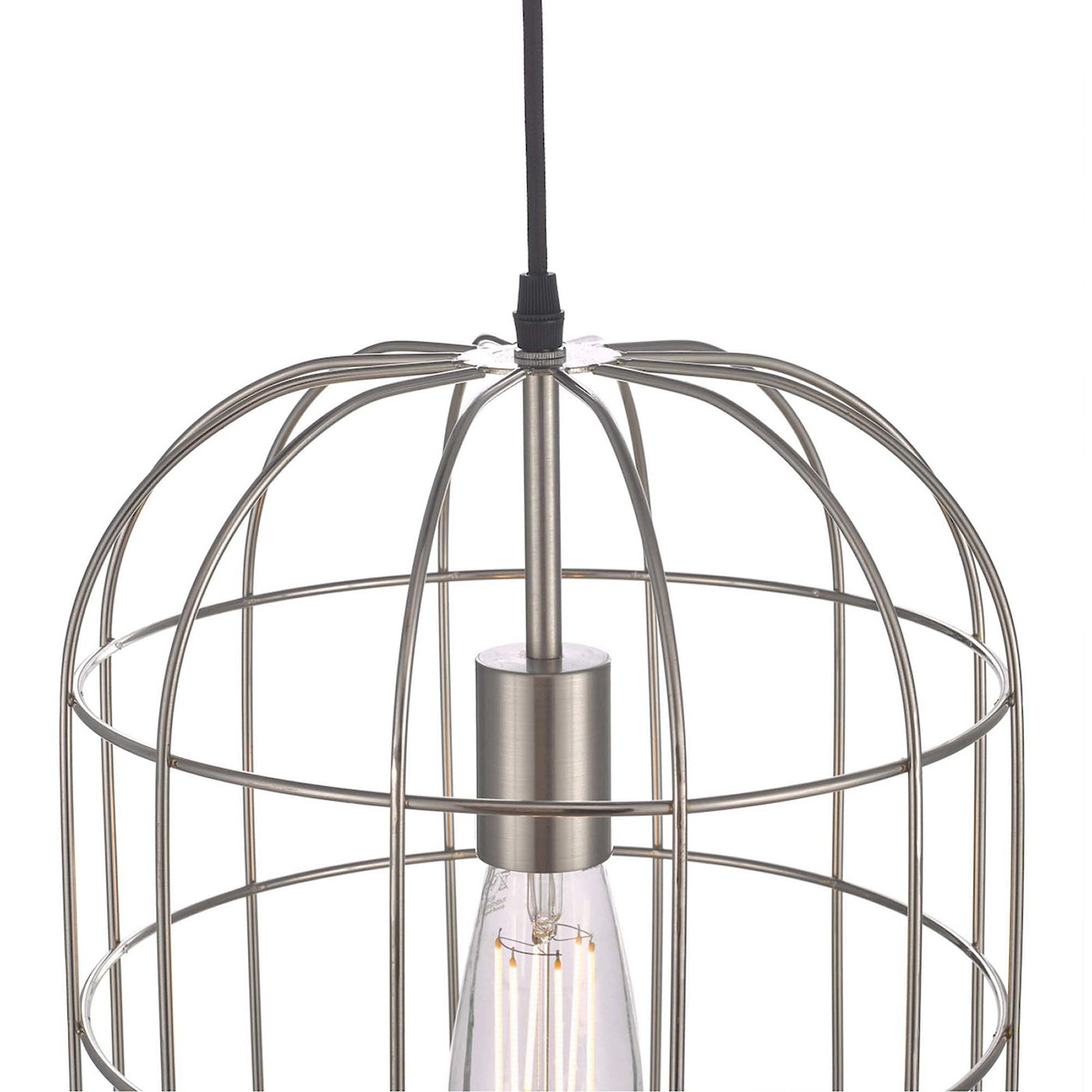 Eudora 1 Light Pendant Satin Nickel