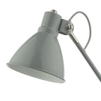 Eunice Task Table Lamp Grey & Satin Nickel
