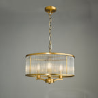 Evelyn 3 Light Pendant Antique Bronze and Glass