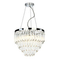 Fame 5 Light Pendant Polished Chrome Glass